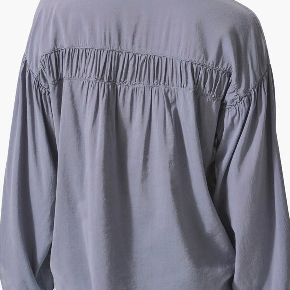 Splendid Collection Button-Up Ruffle Blouse R13A - Picture 2 of 5